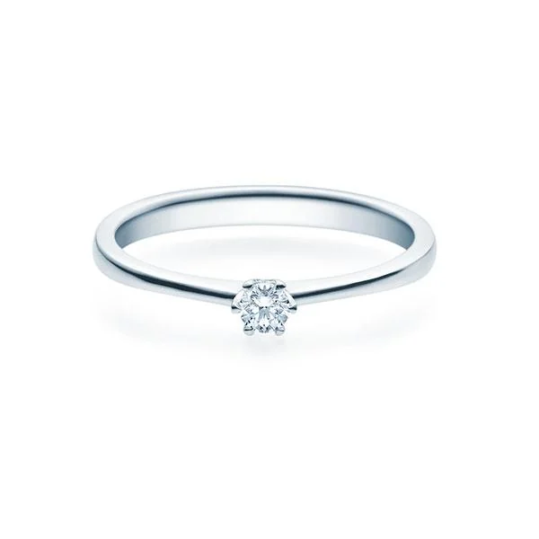 Verlobungsring Weißgold 585, 0,08 ct tw/si, Modell RU-1495-8