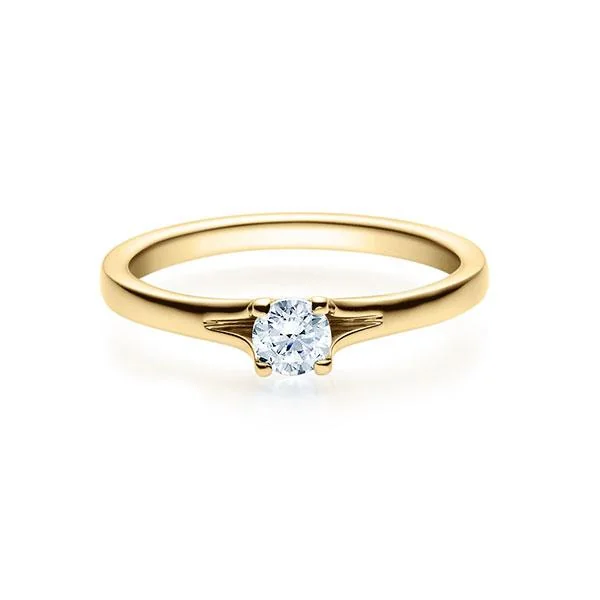 Verlobungsring Gelbgold 585, 0,30 ct tw/si, Modell RU-1492-3