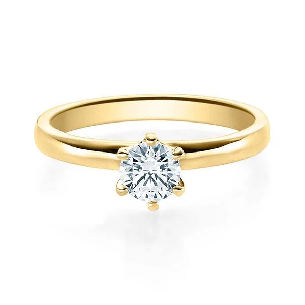 Verlobungsring Gelbgold 585, 0,40 ct tw/si, Modell RU-1585-19